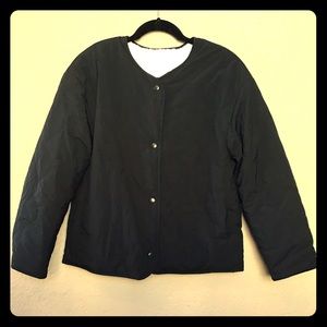 Uniqlo reversible pile-lined jacket black XS